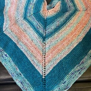 Hand knit wrap